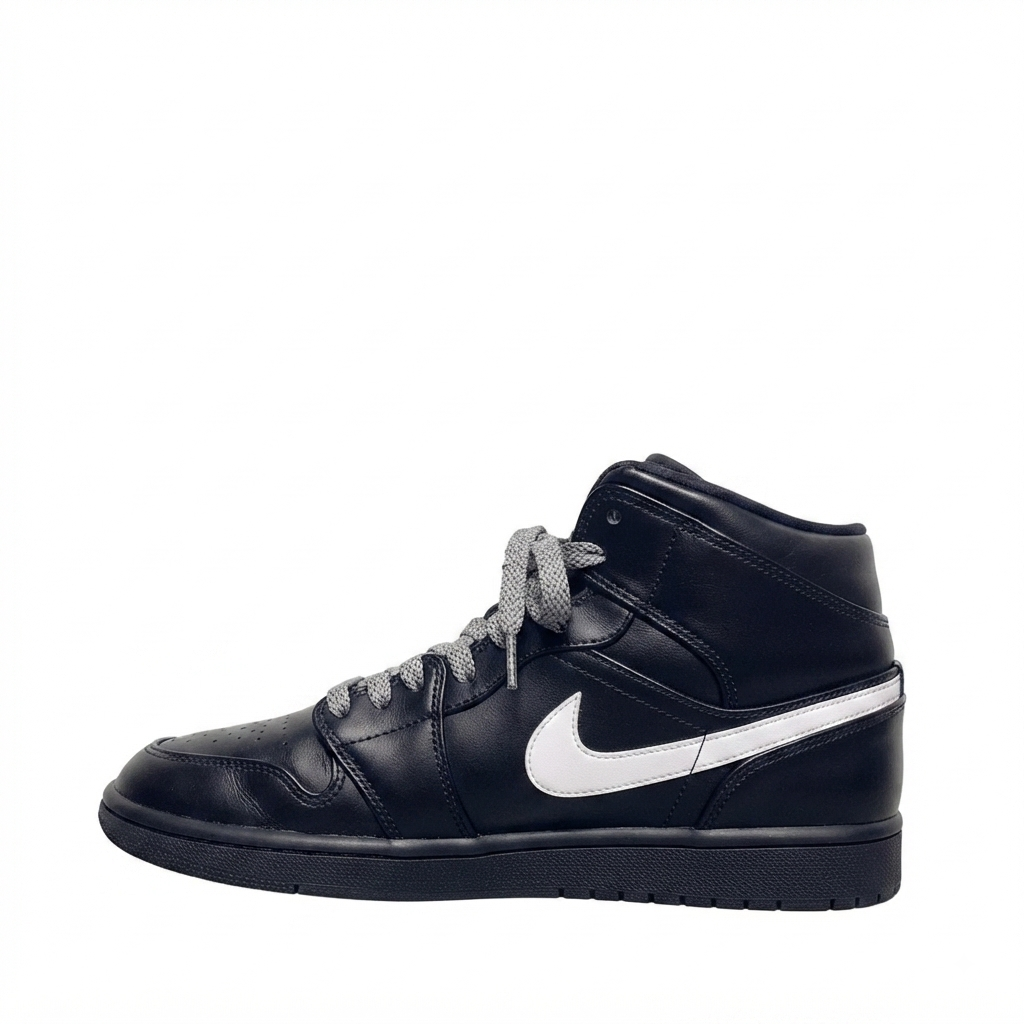 Air Jordan 1 Mid "Black/White Speckle"