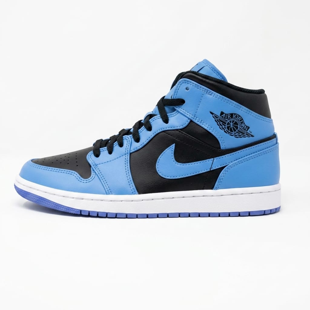 Nike Air Jordan 1 Mid "University Blue Black"